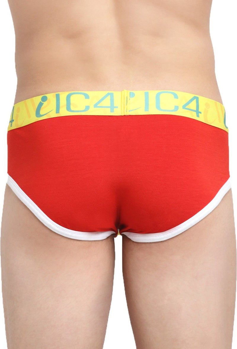 IC4 Store Men's Fashion Briefs Combo Pack of 3 - Red and Yellow - Image 3