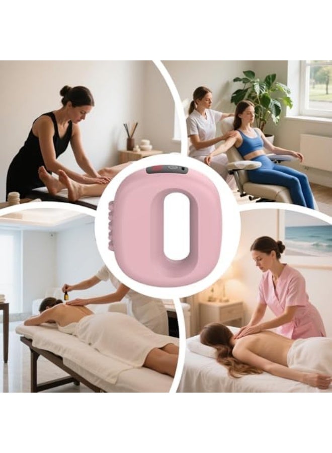 أداة تدليك الفاسيا - جهاز تدليك كهربائي بخمس سرعات مع حزام - معدات لياقة بدنية للتعافي لصحة البطن والظهر والرقبة والساقين والاسترخاء والجمال - Image 5