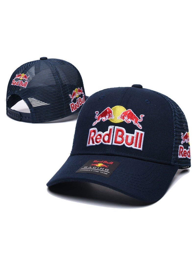 Navy Red Bull Racing 3D Embroidery Mesh Trucker Cap