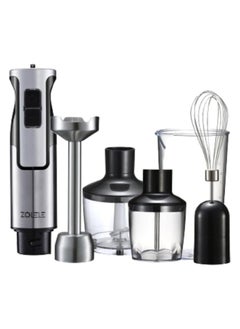ZOLELE ZOLELE HB1200 4 in 1 Immersion Electric Hand Blender Powerful 4-in-1 Kitchen Appliance for Blending, Chopping, Whisking, and Pureeing with Low Noise 800W Motor, 20 Speeds, 4-in-1 Attachments - White  - Image 1