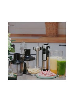 ZOLELE ZOLELE HB1200 4 in 1 Immersion Electric Hand Blender Powerful 4-in-1 Kitchen Appliance for Blending, Chopping, Whisking, and Pureeing with Low Noise 800W Motor, 20 Speeds, 4-in-1 Attachments - White  - Image 2