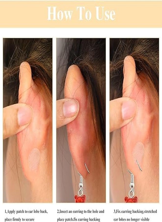 SKYUNION Earlobe Support Patches, Pack of 10, Prevents Tearing, 3M - Image 5