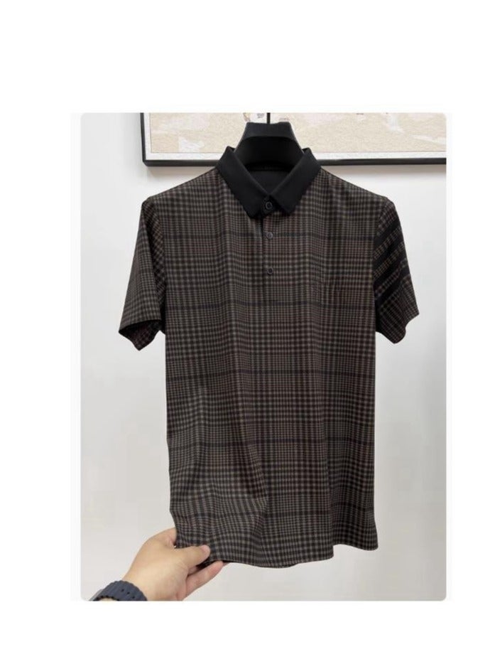 Men's High-end Business Casual Short Sleeved T-Shirt Polo Shirt - Image 2