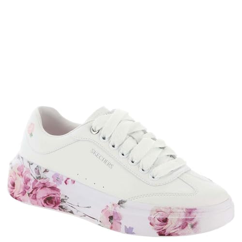 Skechers Court Classics Women's,Cordova Classic-Painted Flora,WHT,5.5 M US - Image 5