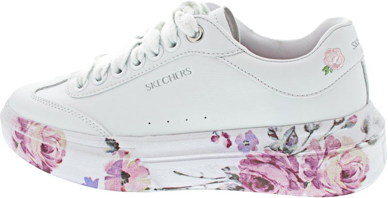 Skechers Court Classics Women's,Cordova Classic-Painted Flora,WHT,5.5 M US - Image 1