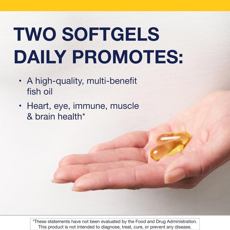 Metagenics OmegaGenics Fish Oil EPADHA 720 mg High Potency Omega3 Supplement Supports Heart Joint Brain Immune Health Sustainably Sourced PurityTested Fish Oil 240 Softgels - Image 3