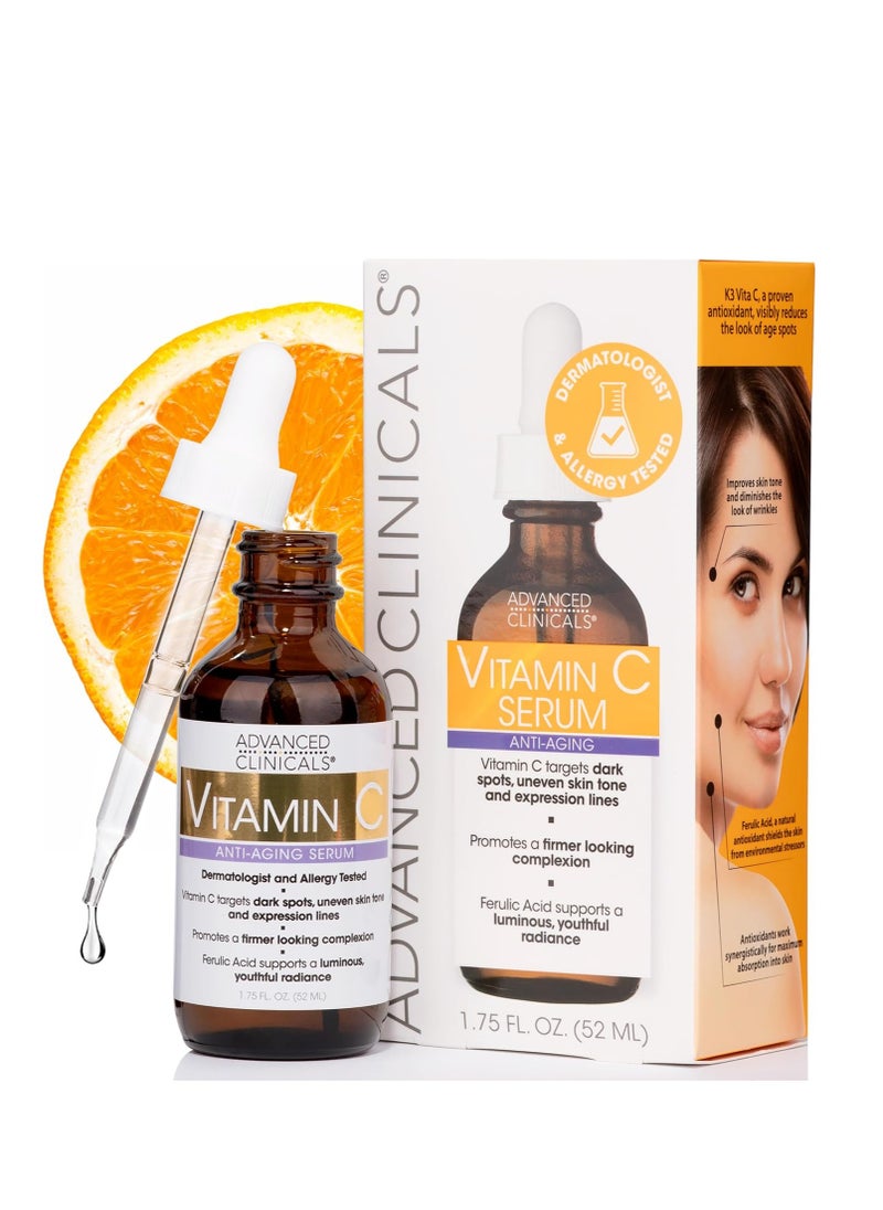 Advanced Clinicals Vitamin C Anti-Aging Serum 1.75Fluid Ounce  - Image 1
