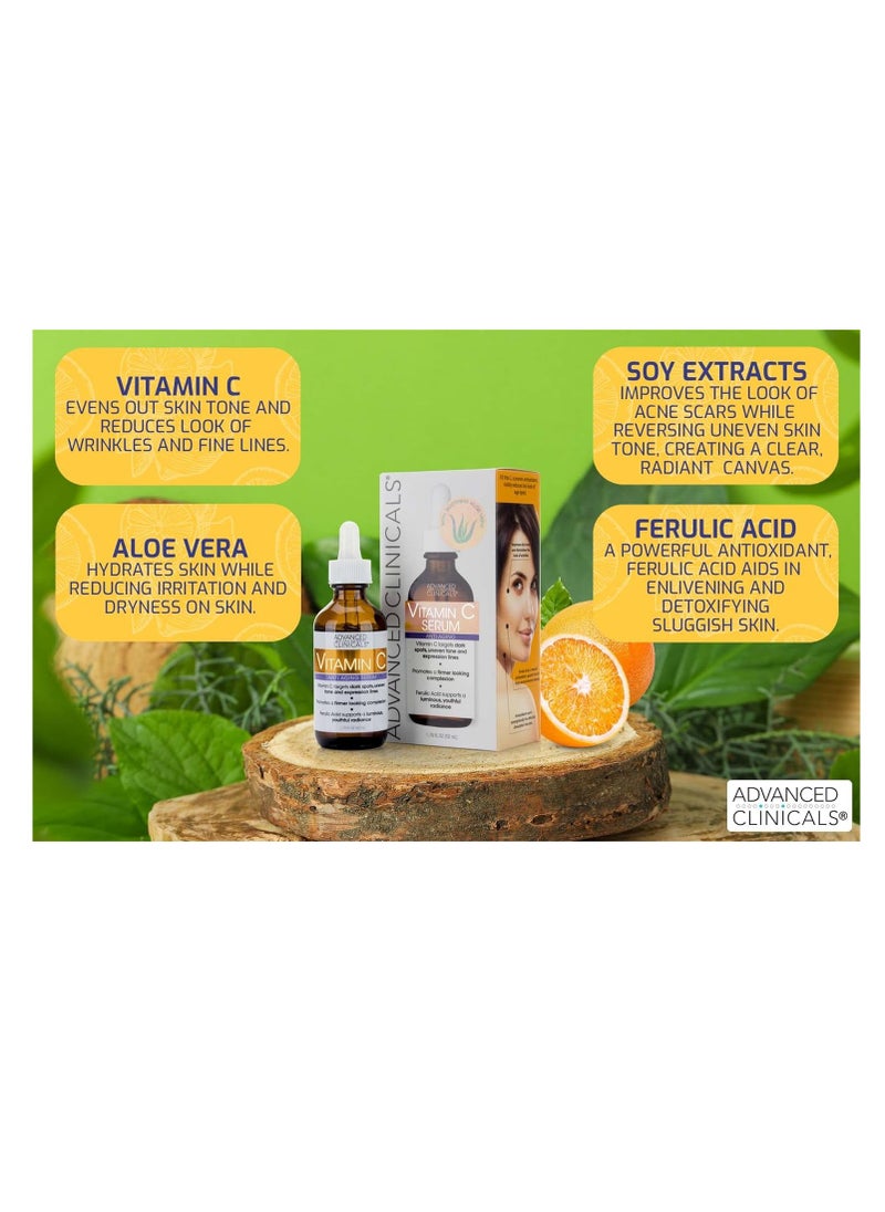 Advanced Clinicals Vitamin C Anti-Aging Serum 1.75Fluid Ounce  - Image 2