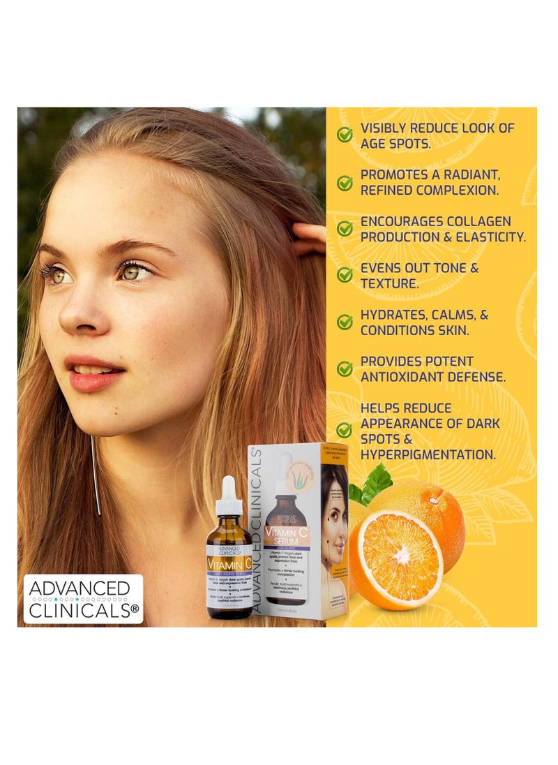 Advanced Clinicals Vitamin C Anti-Aging Serum 1.75Fluid Ounce  - Image 4