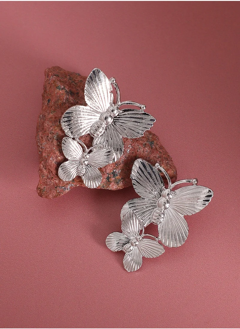 SOHI Butterfly Drop Earrings
