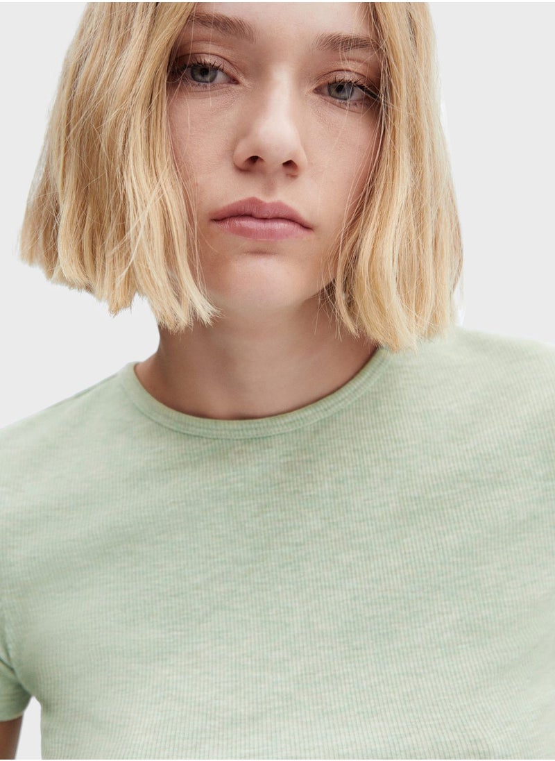 MANGO - Crew Neck T-Shirt - Image 1