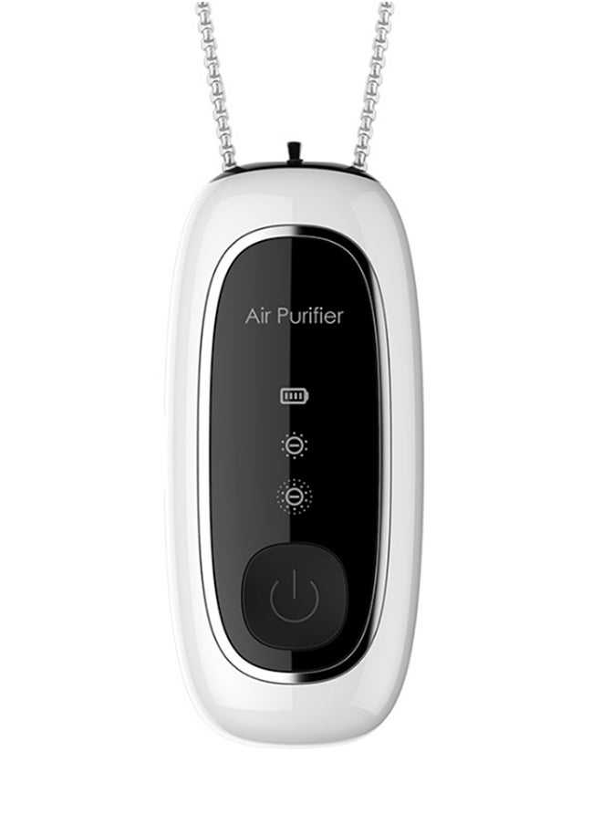 Generic New Style Necklace Wearable Personal Portable Negative Anion Air Purifier White 16cm  - Image 1