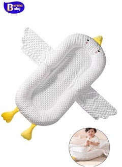 Berma Baby وسائد الرضاعة Baby Nest - كرسي استرخاء كبير للأطفال مع/ألواح جانبية قابلة للتعديل، كرسي استرخاء Baby Nest للأطفال من عمر 0 ​​إلى 18 شهرًا - سرير حديثي الولادة مائل، سرير أطفال قابل للطي، كرسي استرخاء حديثي الولادة  - Image 1
