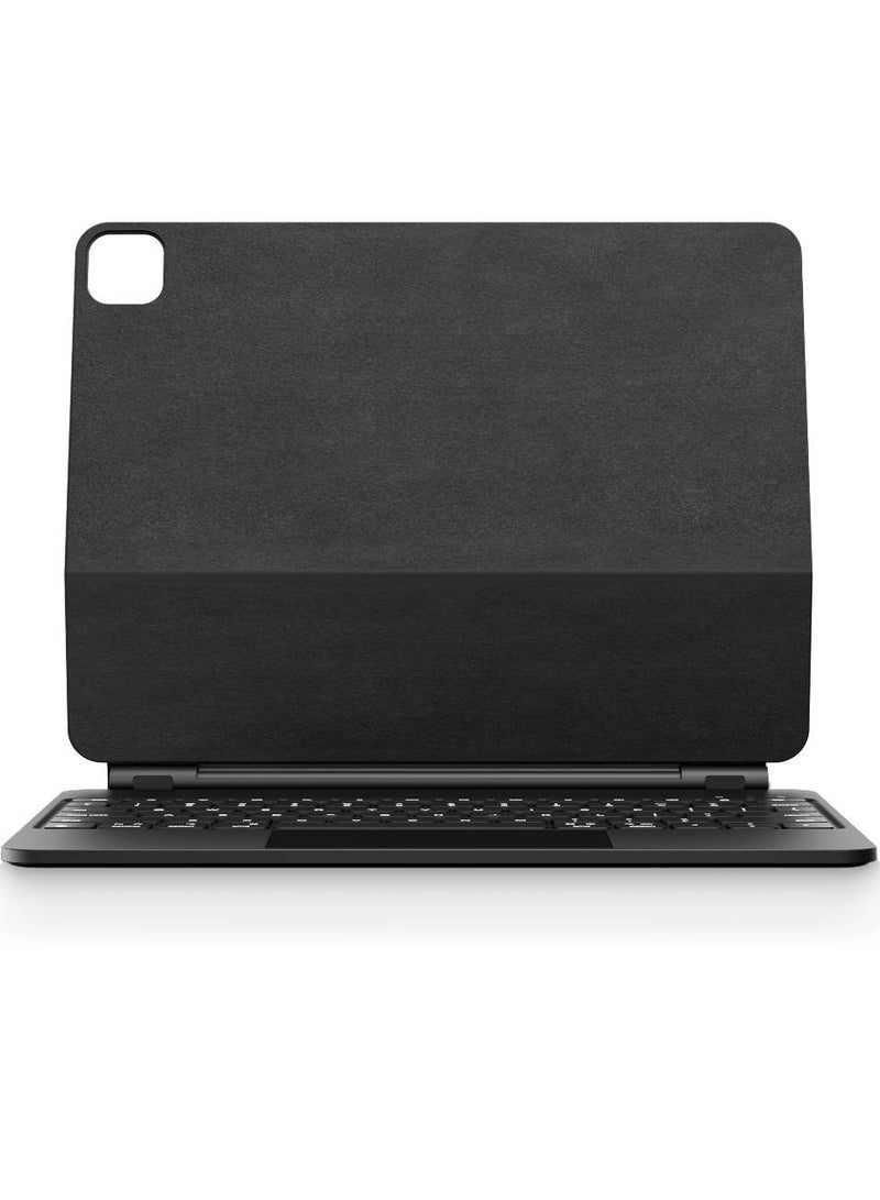 ICS Magic Keyboard Case For iPad Air 13 inch M3 2025 M2 Pro 12.9 Smart Cover Folio Multi-touch Magnetic Backlit Wireless Keyboard Black - Image 3