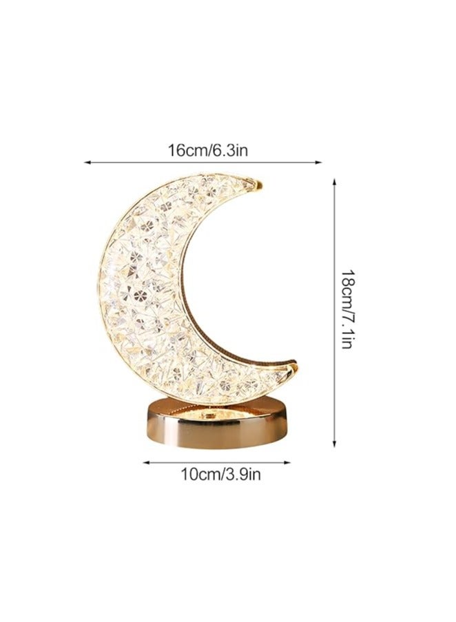Lamps Crystal Touch Lamp with Adjustable Brightness, 3 Color Modes, 12Hr Battery, Decorative LED Night Light for Dining Table, Bedroom, Restaurants & Special Occasions - Image 4