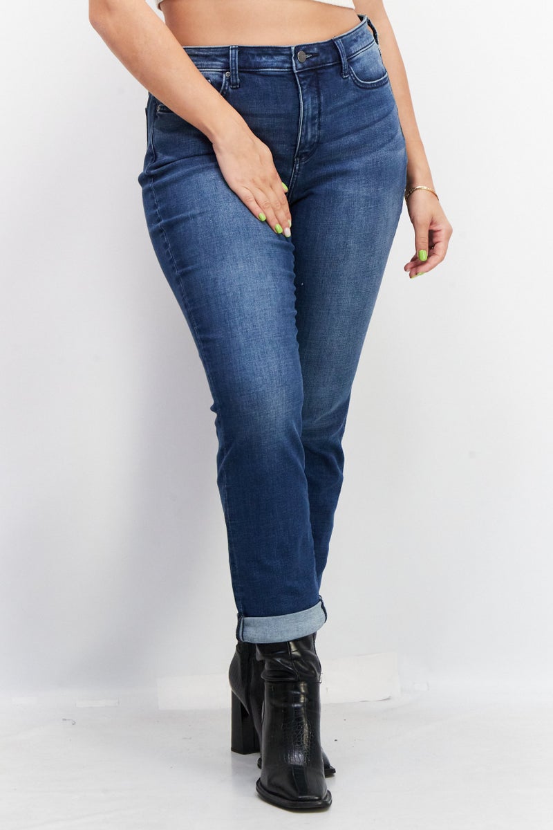 NYDJ Women Slim Fit High Rise Stretchable Denim, Blue - Image 1