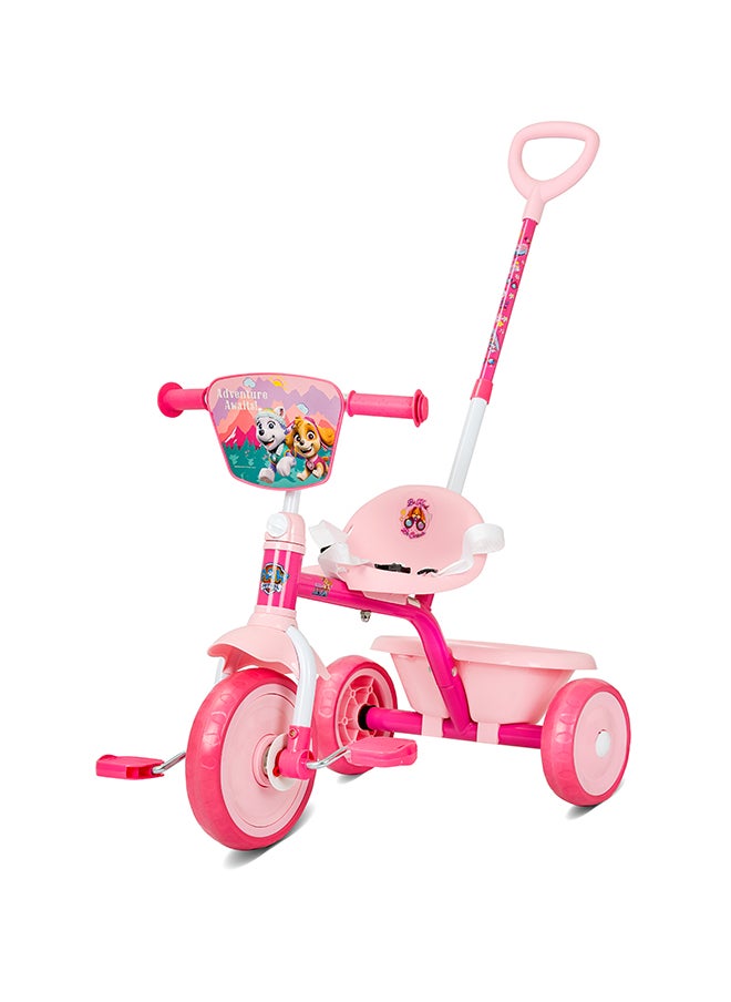 Spartan Paw Patrol Girls Tricycle with Pushbar  - Image 1