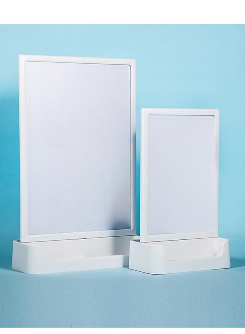 Eckek حامل لافتات من بلاستيك ABS من إيكك، حامل لافتات على شكل حرف T مع حامل بطاقة عمل، حامل عرض بلاستيكي للإعلانات، القوائم، الصور، الأعمال - Image 3