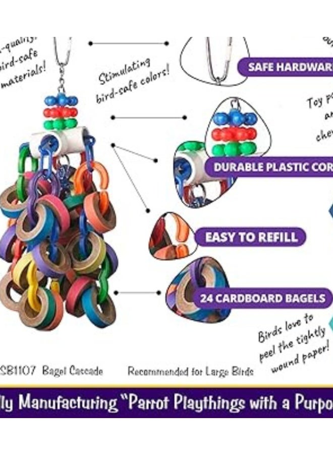 Interactive Paper Shredding Toy for Pet Birds – Suitable for African Grey, Amazon, Alexandrine, Eclectus, Small Cockatoos and Small Parrots – Safe Materials Bird Toy for Mental Stimulation and Stress Relief - Image 3