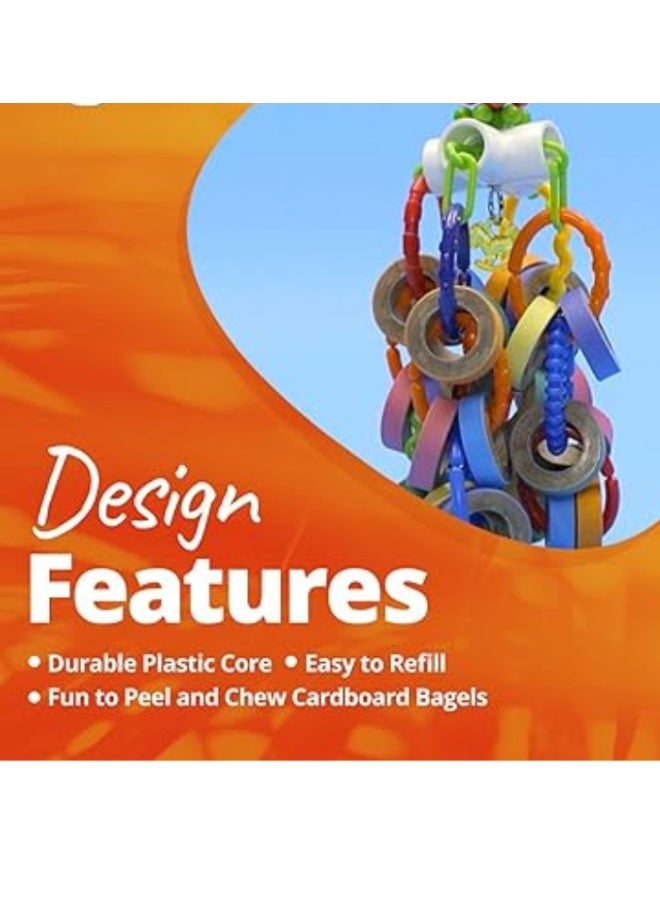 Interactive Paper Shredding Toy for Pet Birds – Suitable for African Grey, Amazon, Alexandrine, Eclectus, Small Cockatoos and Small Parrots – Safe Materials Bird Toy for Mental Stimulation and Stress Relief - Image 5