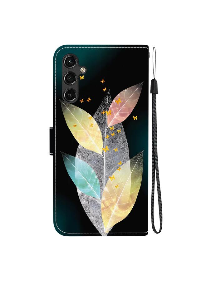 S-TOP Case For Samsung Galaxy A14 5G Crystal Texture Colored Drawing Leather Phone Case - Image 3