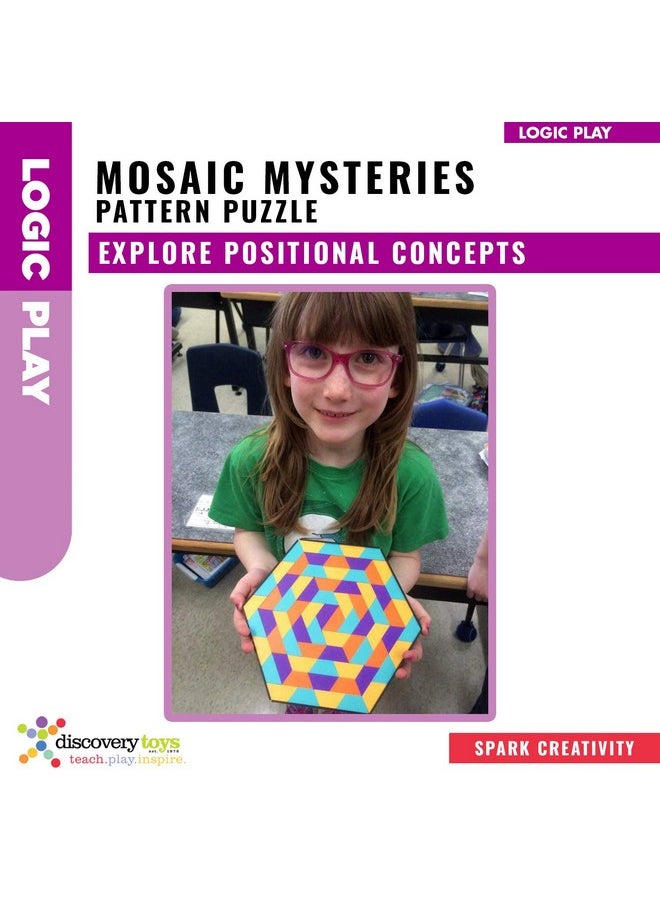 Discovery Toys - Mosaic Mysteries Pattern Puzzle ; Kidpowered Learning ; Stem Educational Toy Learning & Childhood Development 8 Years And Up - Image 1