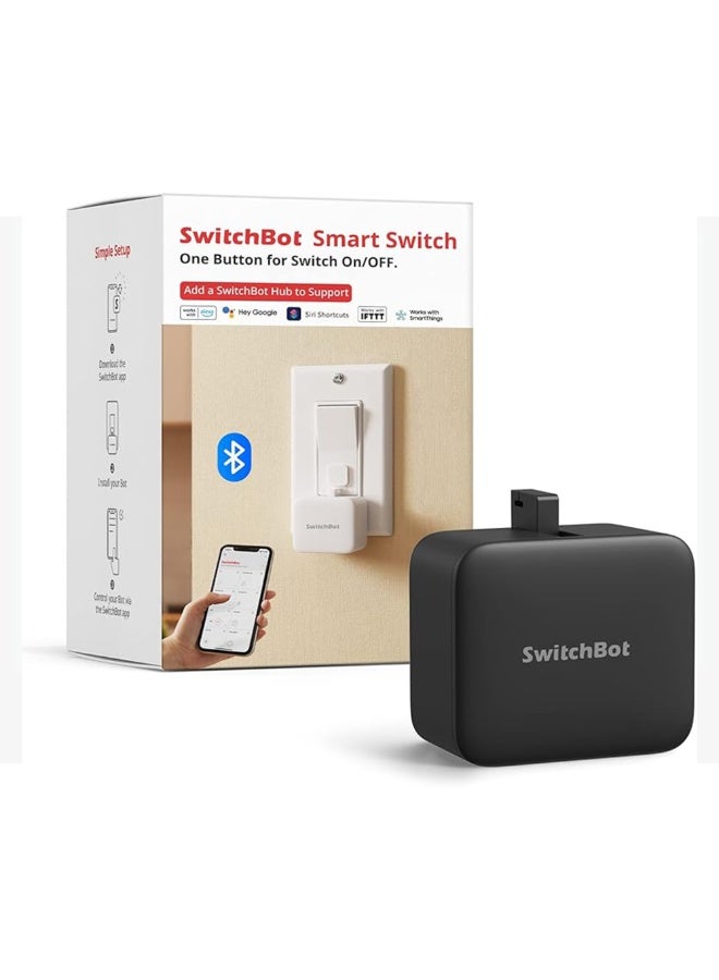 SwitchBot Smart Button S1 for Switch On / Off (black) | Voice and App Control Smart Switch - Image 1