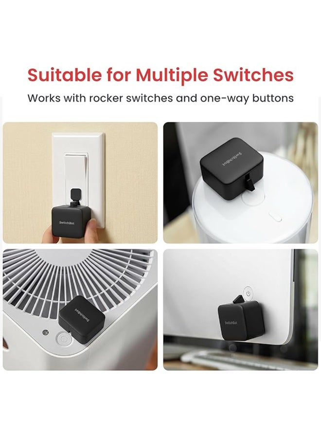 SwitchBot Smart Button S1 for Switch On / Off (black) | Voice and App Control Smart Switch - Image 2