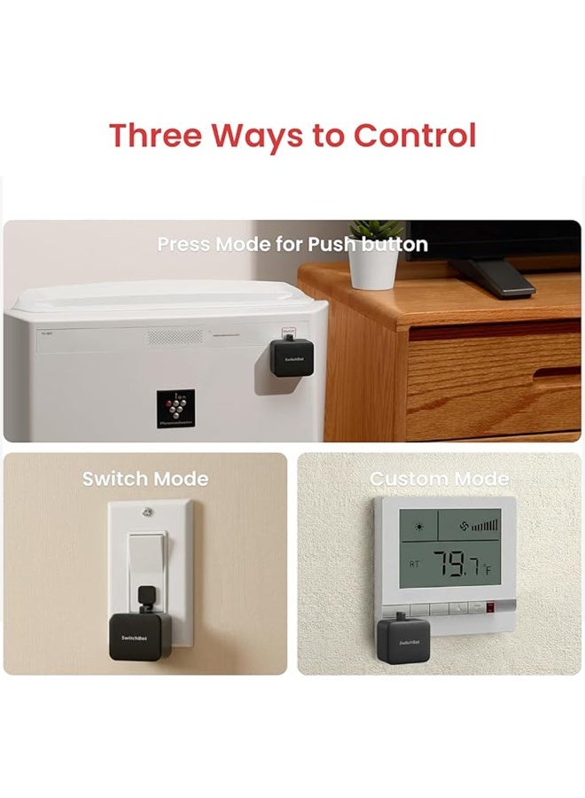 SwitchBot Smart Button S1 for Switch On / Off (black) | Voice and App Control Smart Switch - Image 3