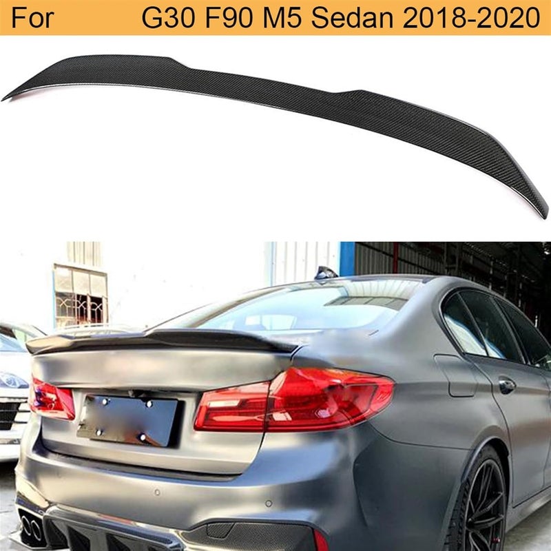 Wivplex Carbon Fiber Rear Trunk Spoiler for BMW 5 Series - Image 4