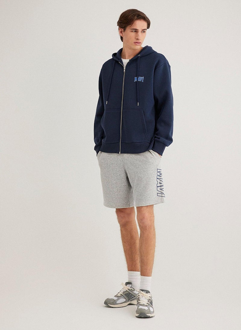 Mavi Printed Grey Shorts - Image 1