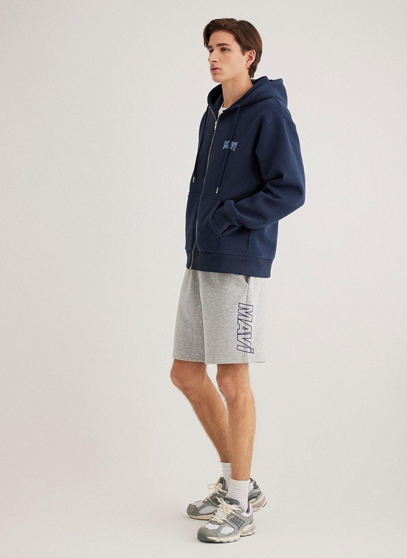 Mavi Printed Grey Shorts - Image 3