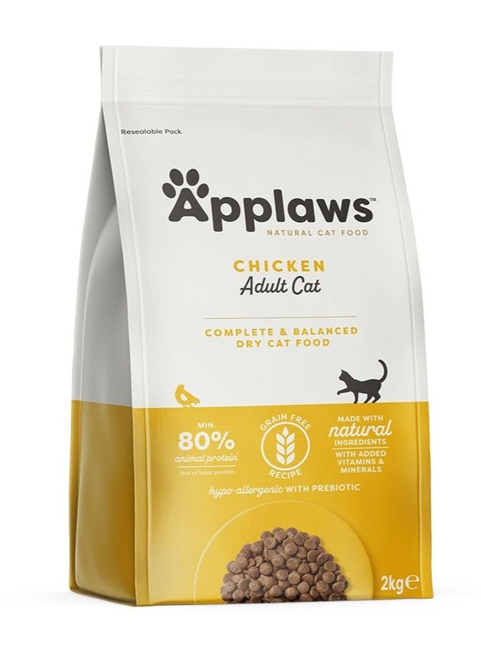 Applaws طعام جاف للقطط البالغة بالدجاج 2 كجم