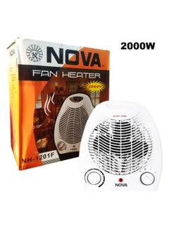 NOVA 2000W Portable Electric Fan Room Heater – 2 Temperature Settings, Adjustable Fan Speed, Fast Heating for Home, Office & Bedroom, Compact Design for Winter Comfort  - Image 1