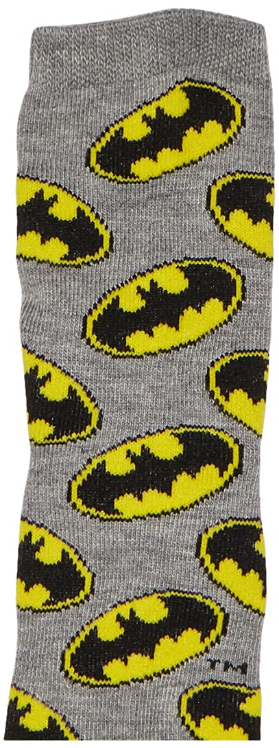 BATMAN Boys Bat Signal 3 Pack Crew Socks, Black Assorted, 6-8.5 - Image 2