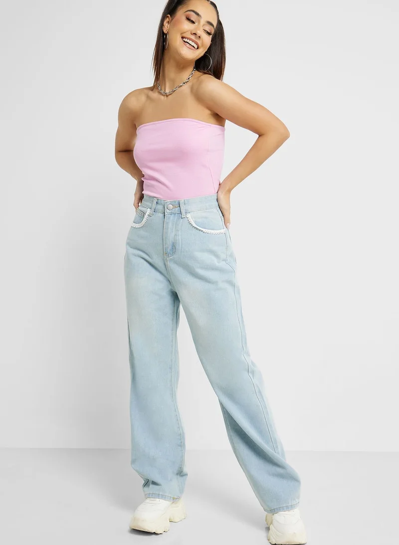 Ginger High Waist Wide Leg Jeans