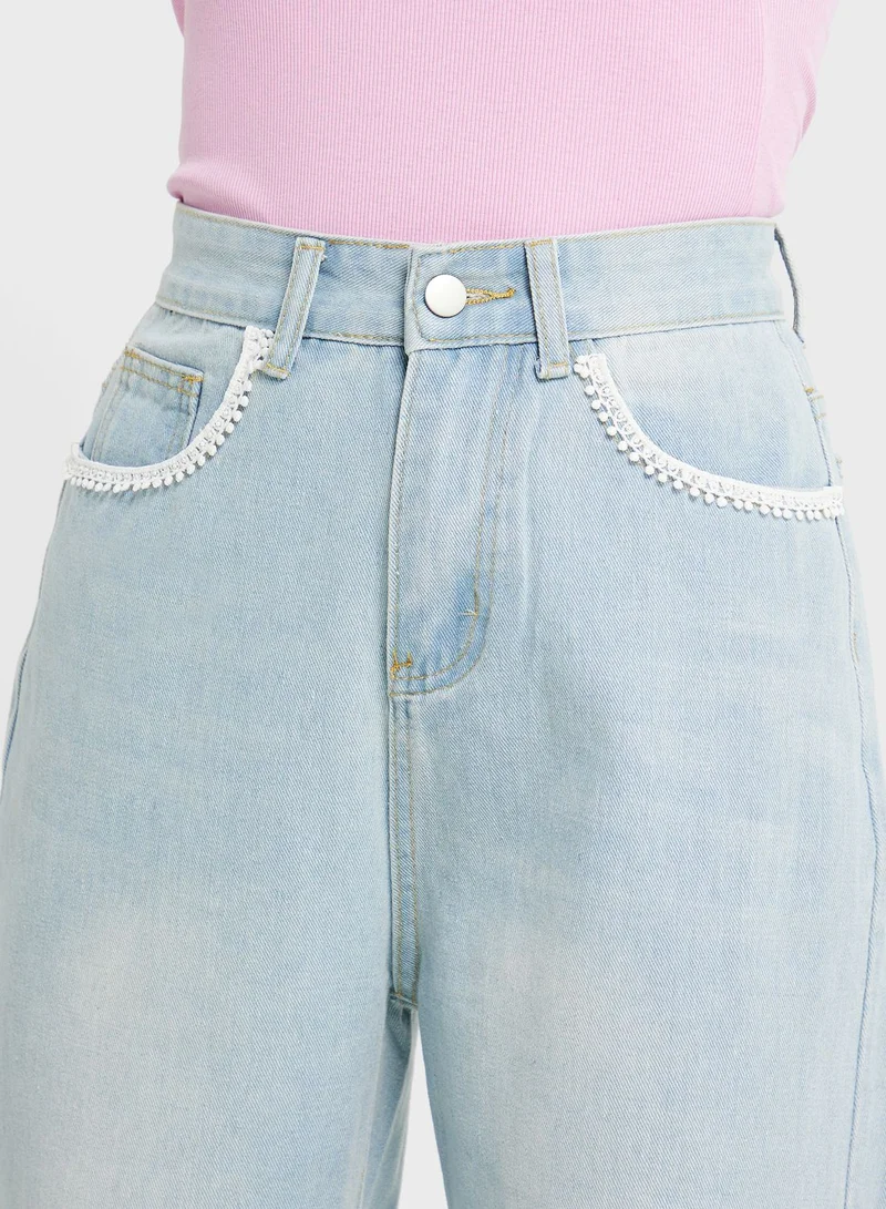 Ginger High Waist Wide Leg Jeans