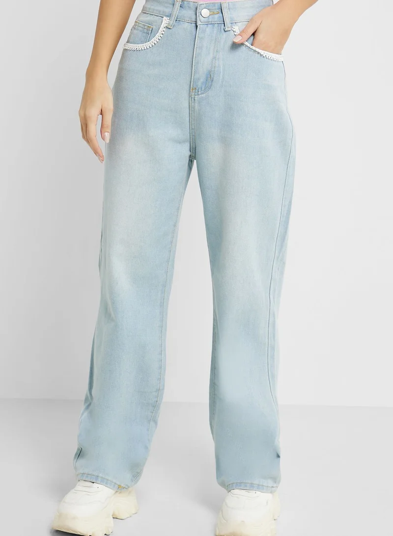 Ginger High Waist Wide Leg Jeans