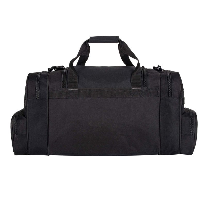 K-Cliffs Heavy Duty Tactical Range Duffel Quality Gear Travel Sports Gym Equipment Bag Military Molle Lockable Zippers with US Flag Patch 27 Inch Black - Image 4