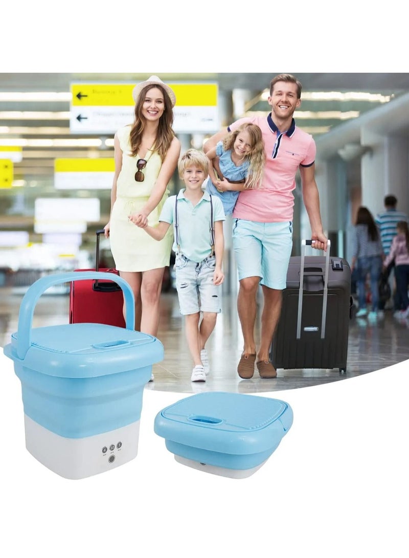 DubaiGallery Folding Portable Washing Machine, Mini Semi-Automatic Washing Machine, Underwear, Socks Washing Machine, Energy Saving And Environmental Protection Small Washing Machine - Image 5