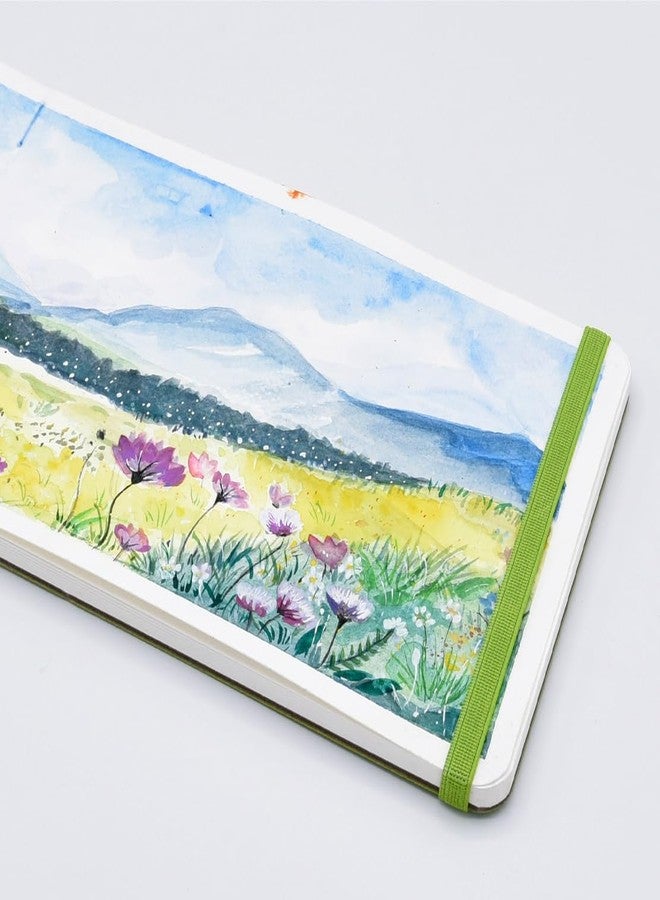 SEMLEART Watercolor Journal 30 Sheets 5.1x8.26in, Small Watercolor Sketchbook Cold Press 140 lb/300 GSM Watercolor Paper Watercolor Notebook for Art Painting, Drawing, Mixed Media - Image 4