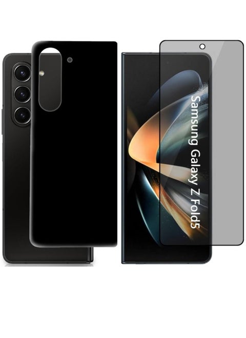 Full Covered Privacy Front/Back Tempered Glass Screen Protector For Samsung Galaxy Z Fold 5