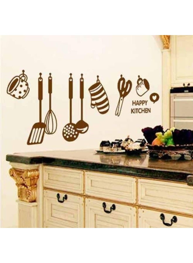 Decals Design 'Stylish Kitchen' Wall Sticker PVC Vinyl, Brown, 60 cm x 45 cm, 6017 - Image 3