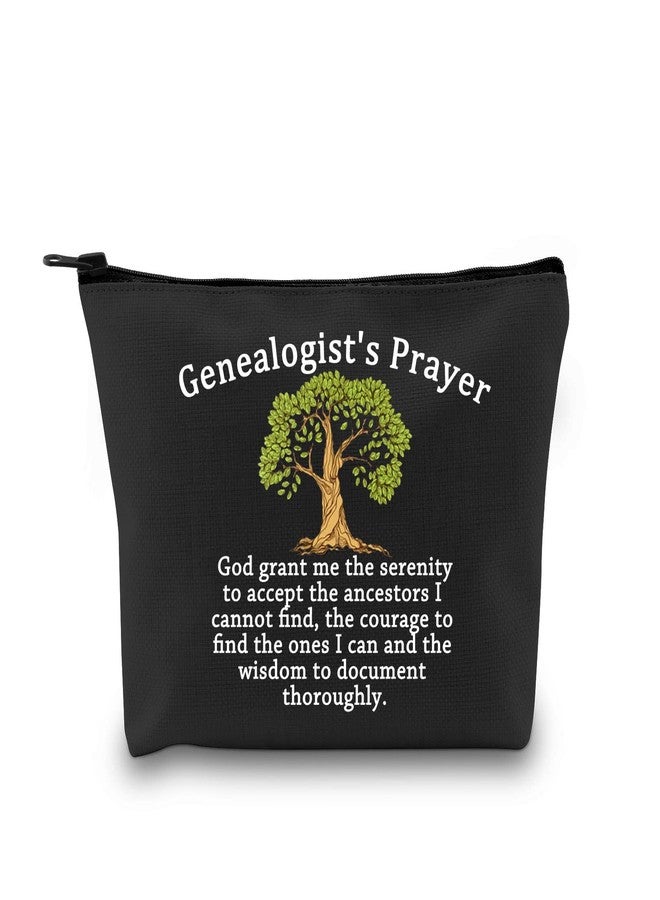 MEIKIUP Funny Genealogist Cosmetic Bag Family Researcher Gift Genealogist's Prayer for Historian Researcher Genealogy (Genealogist Bag) - Image 1