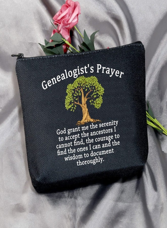 MEIKIUP Funny Genealogist Cosmetic Bag Family Researcher Gift Genealogist's Prayer for Historian Researcher Genealogy (Genealogist Bag) - Image 2