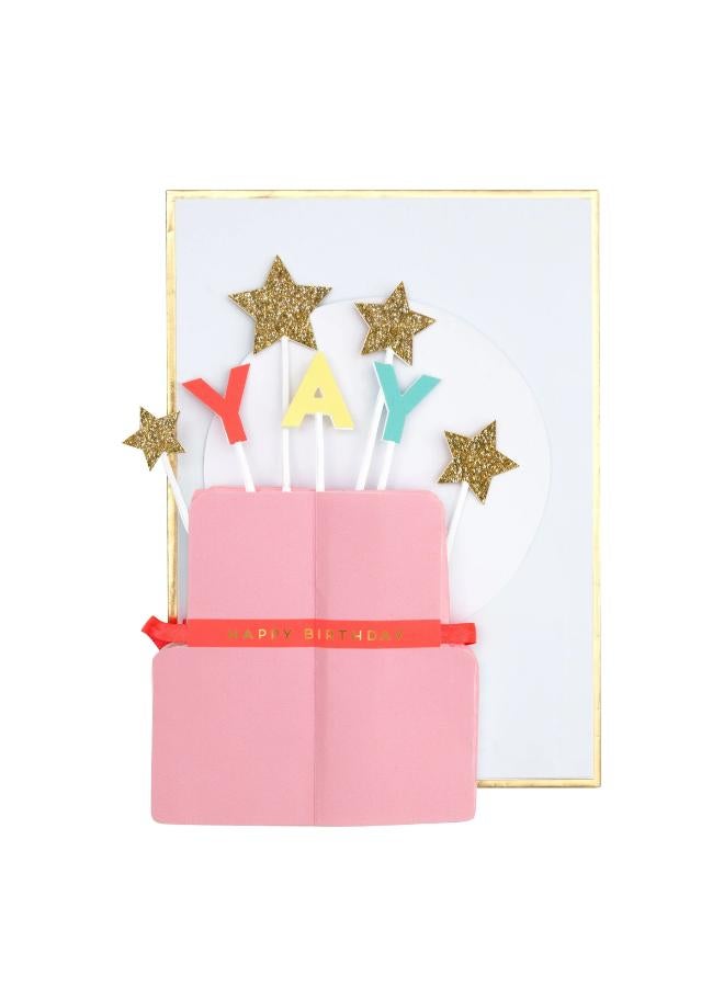 ميري ميري بطاقة عيد ميلاد مرحة بقاعدة كيك - Image 2