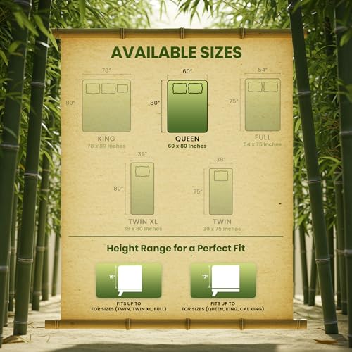 Utopia Bedding Waterproof Cooling Mattress Protector Queen Size Bed, Premium 200 GSM Viscose Made from Bamboo Mattress Cover, Fits 17 Inches Deep, Fitted Style with Stretchable Pockets - Image 3