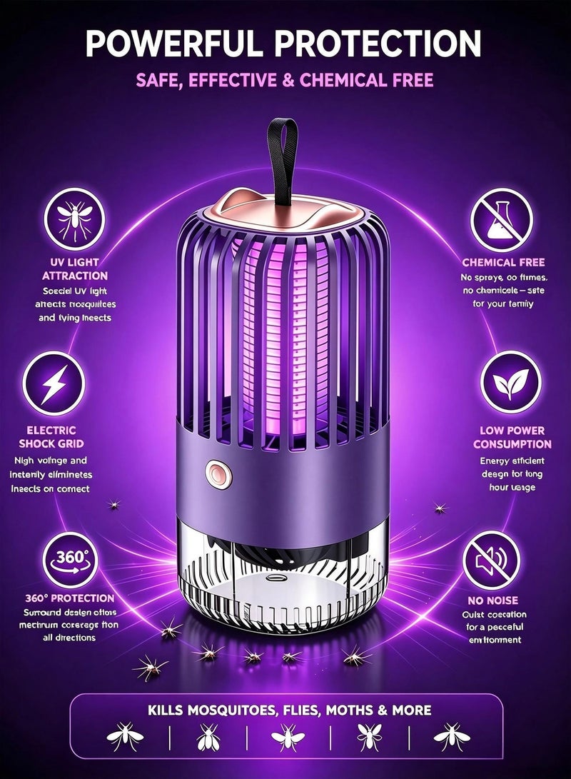 Sunhome Electric Mosquito Killer Lamp - 220V to 240V Indoor UV Bug Zapper Light Fly Insect Killer Machine for Home, Kitchen, Bedroom, Office, Outdoor - Chemical Free Pest Control Device - Image 4