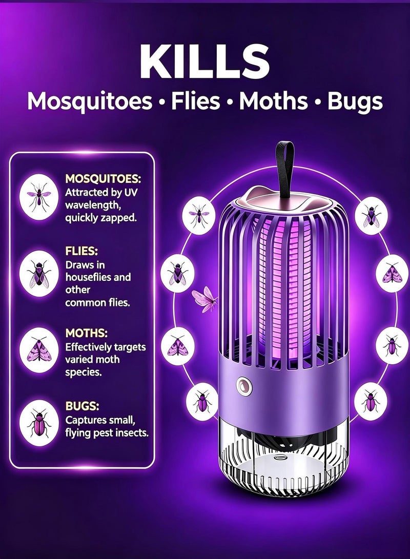 Sunhome Electric Mosquito Killer Lamp - 220V to 240V Indoor UV Bug Zapper Light Fly Insect Killer Machine for Home, Kitchen, Bedroom, Office, Outdoor - Chemical Free Pest Control Device - Image 3
