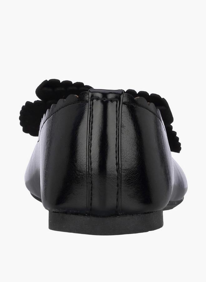 Flora Bella By Shoexpress Girls Embellished Bow Ballerina Shoes - Image 5